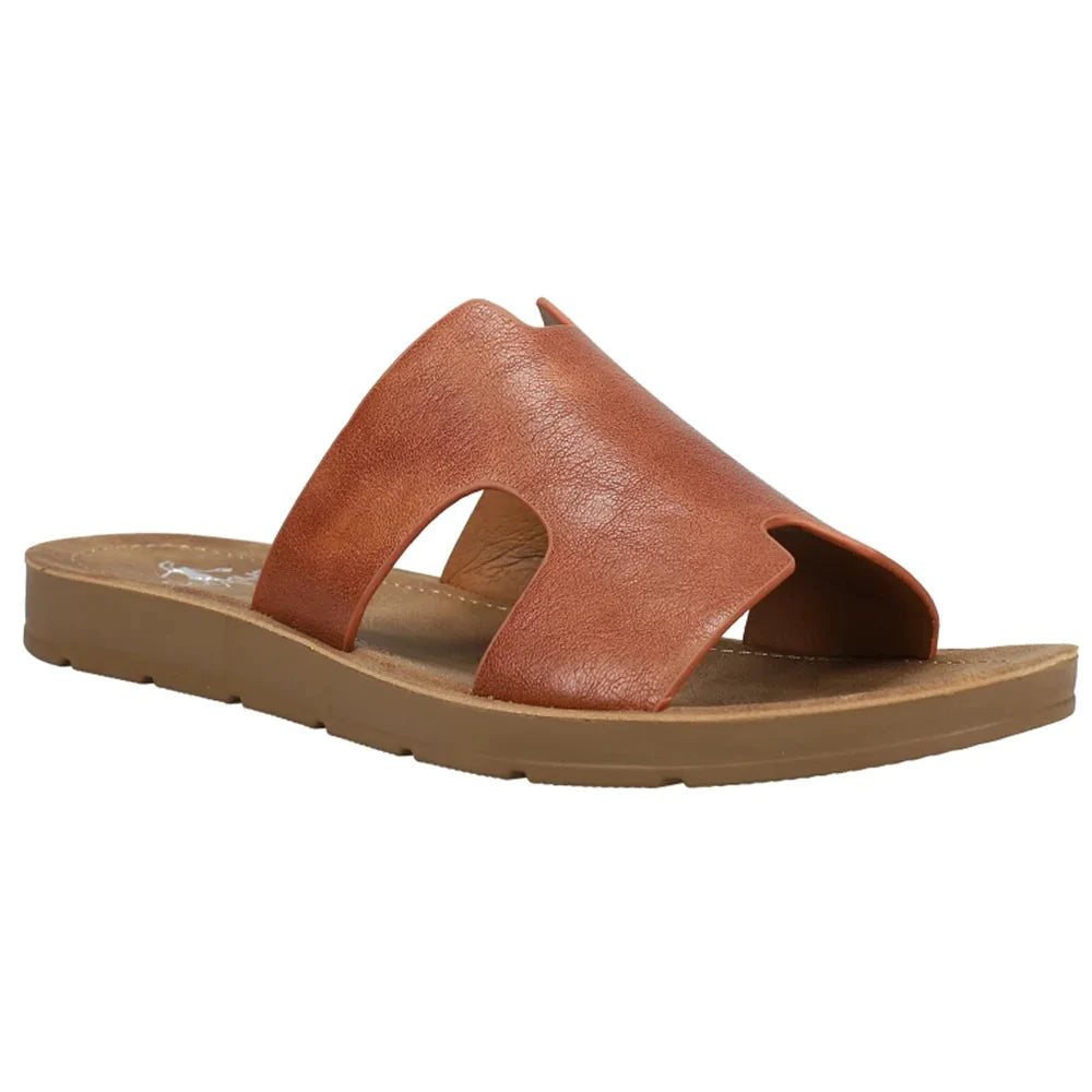 Cognac 2025 slide sandals
