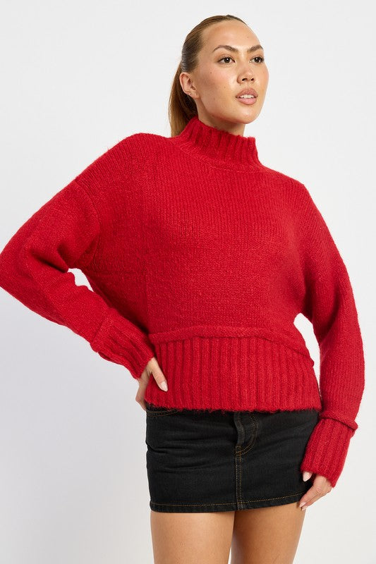 Macie Mock Neck Sweater