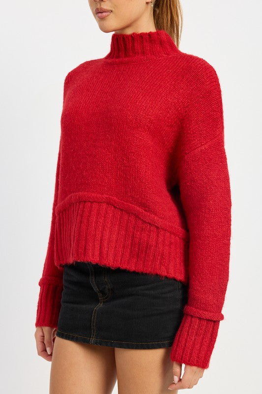 Macie Mock Neck Sweater