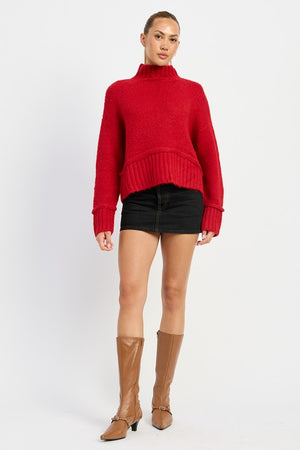 Macie Mock Neck Sweater