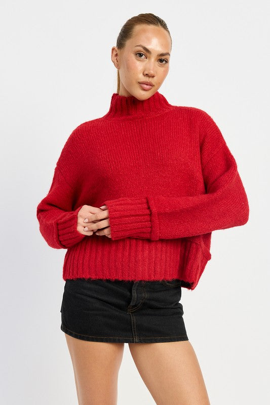 Macie Mock Neck Sweater