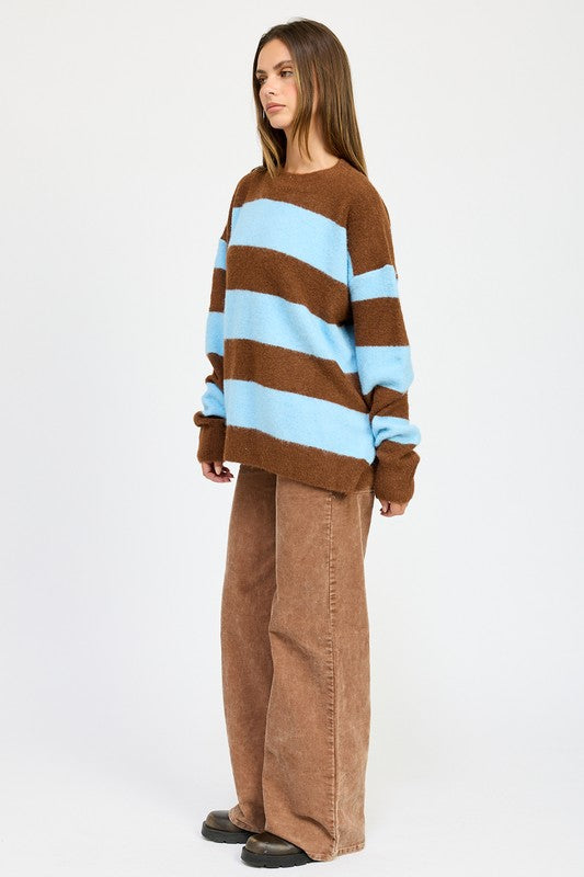 Olivia Oversized Striped Sweater