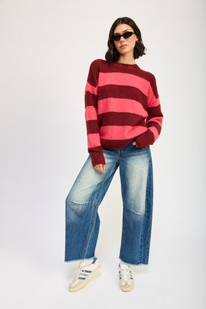 Olivia Oversized Striped Sweater