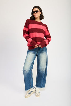 Olivia Oversized Striped Sweater