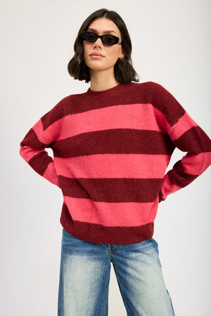 Olivia Oversized Striped Sweater