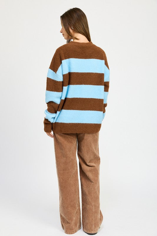 Olivia Oversized Striped Sweater