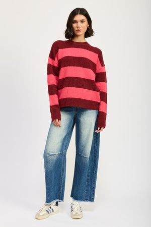 Olivia Oversized Striped Sweater