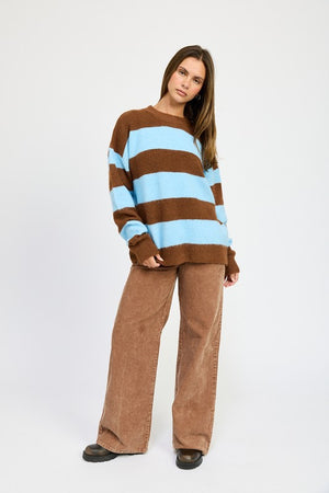 Olivia Oversized Striped Sweater