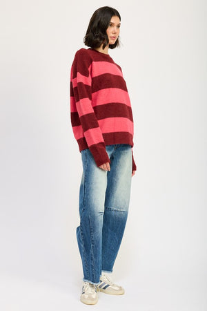 Olivia Oversized Striped Sweater
