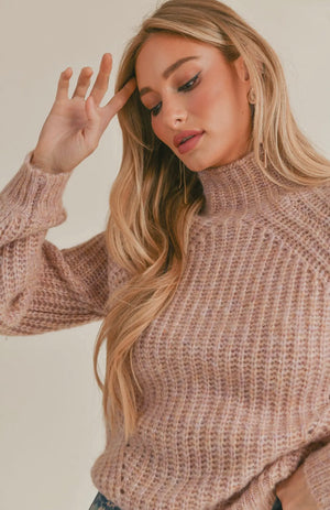 Malory Dusty Pink Sweater