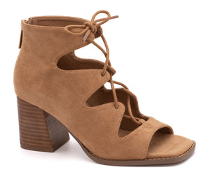 Wally Faux Suede Sandal - Camel