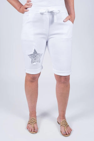 Kayla Star Short - White