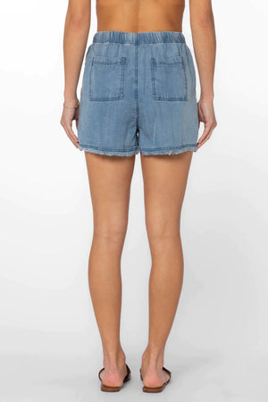 Sandy Dark Chambray Shorts