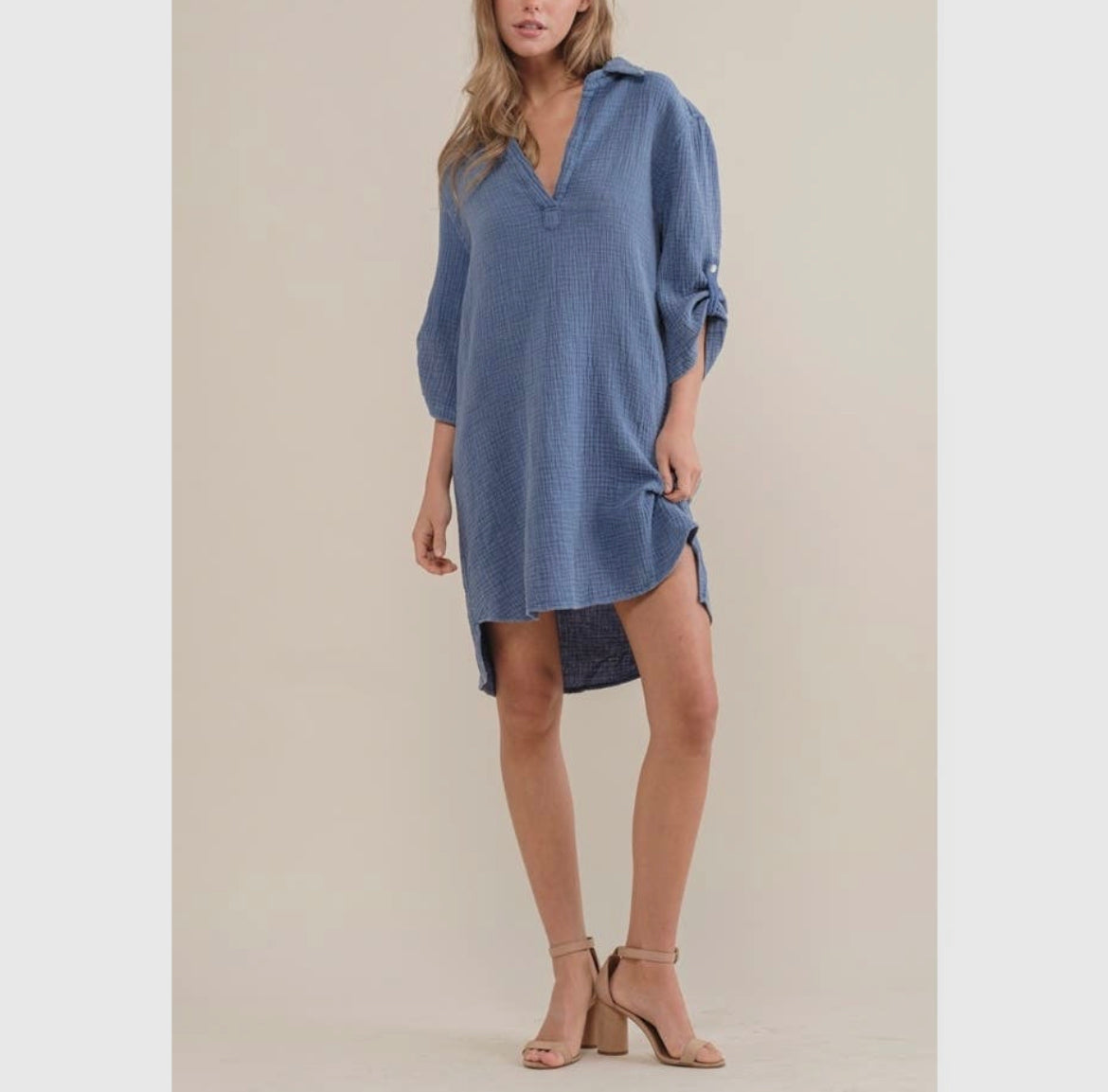 Faith Henley Shirt Dress