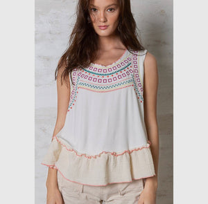 Darla Embroidered Top