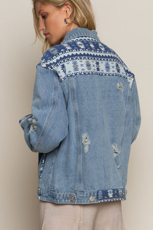 Distressed Denim Jacket