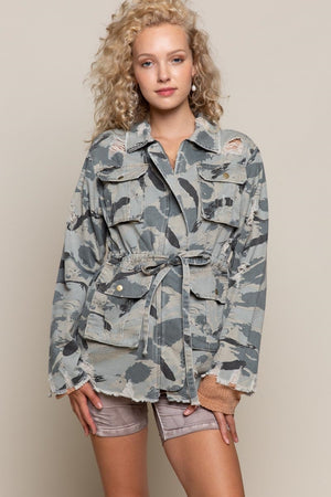 Vintage Camo Twill Shirt Jacket