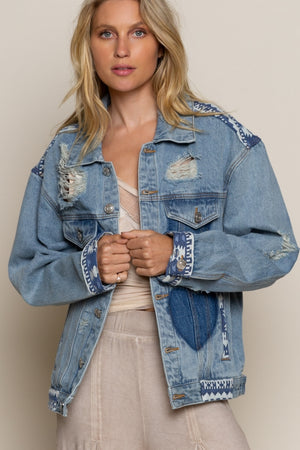 Distressed Denim Jacket