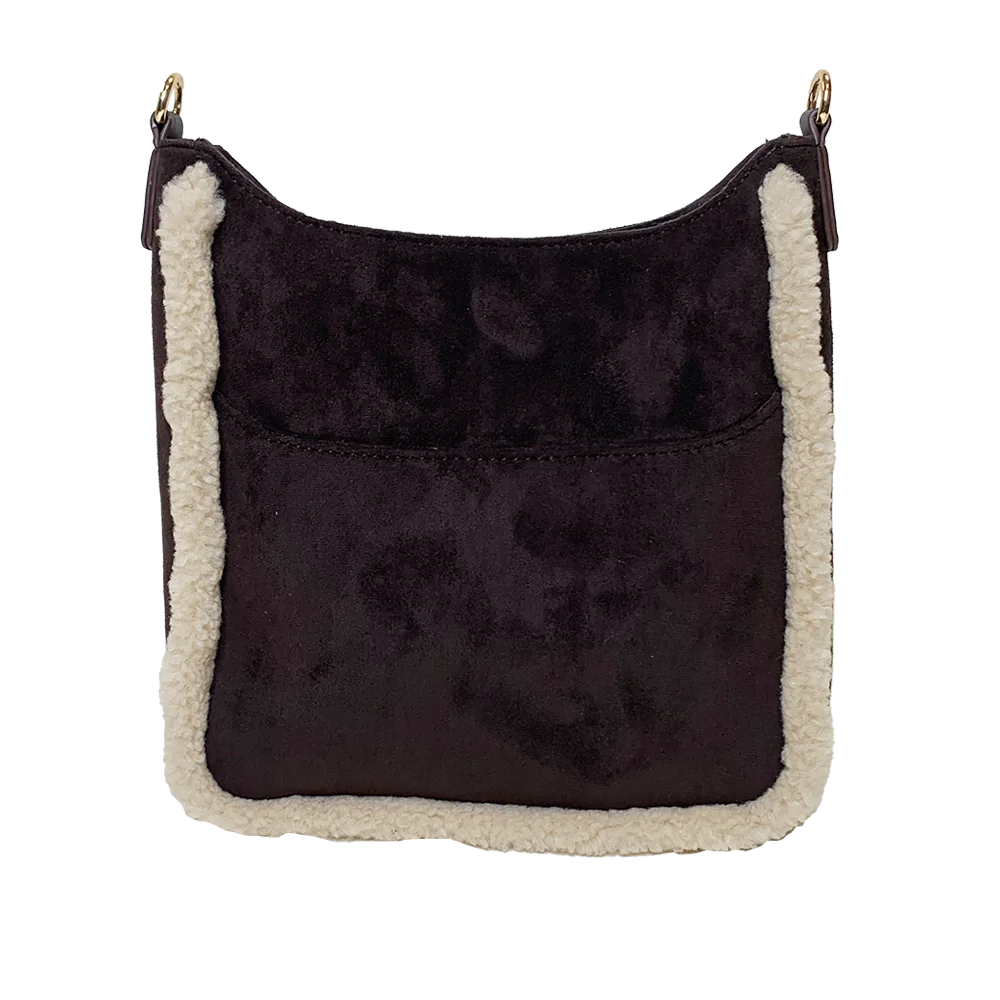 Shelly Faux Suede Crossbody - Coffee