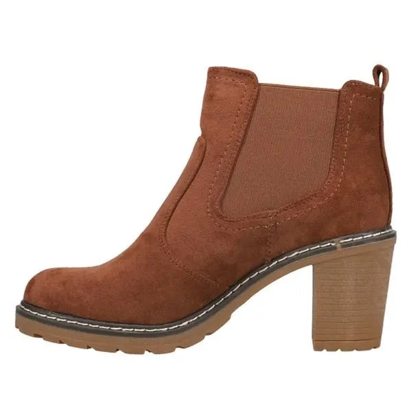 Rocky Brown Faux Suede Bootie