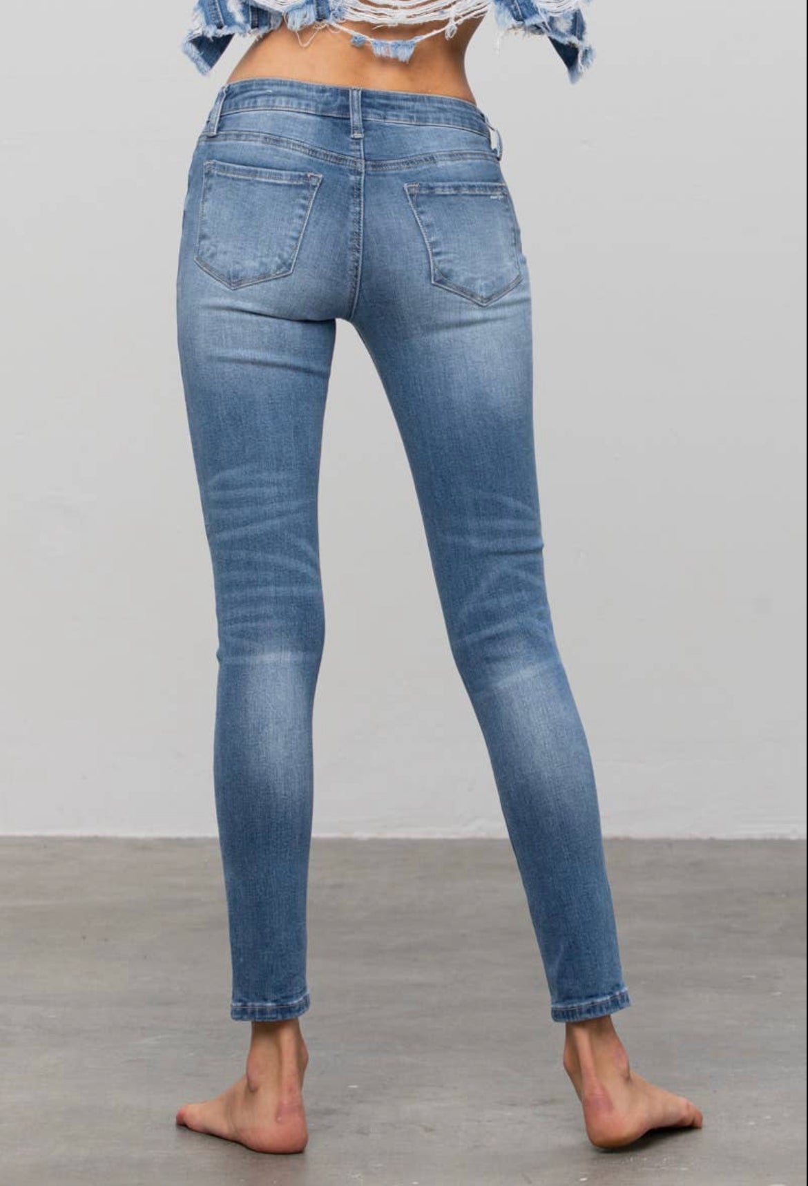 high waist apple bottom jeans