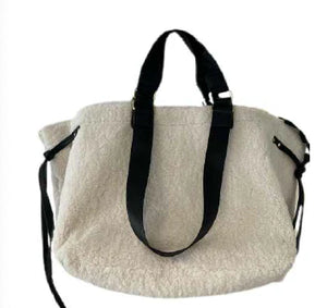Sharla Faux Sherpa Cinched Tote